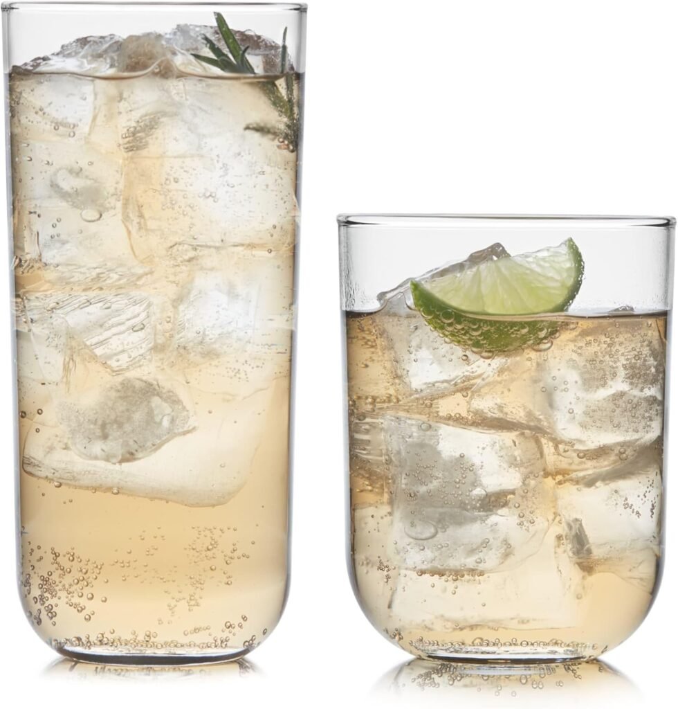 Libbey Ascent 16-Piece Tumbler and Rocks Glass Set