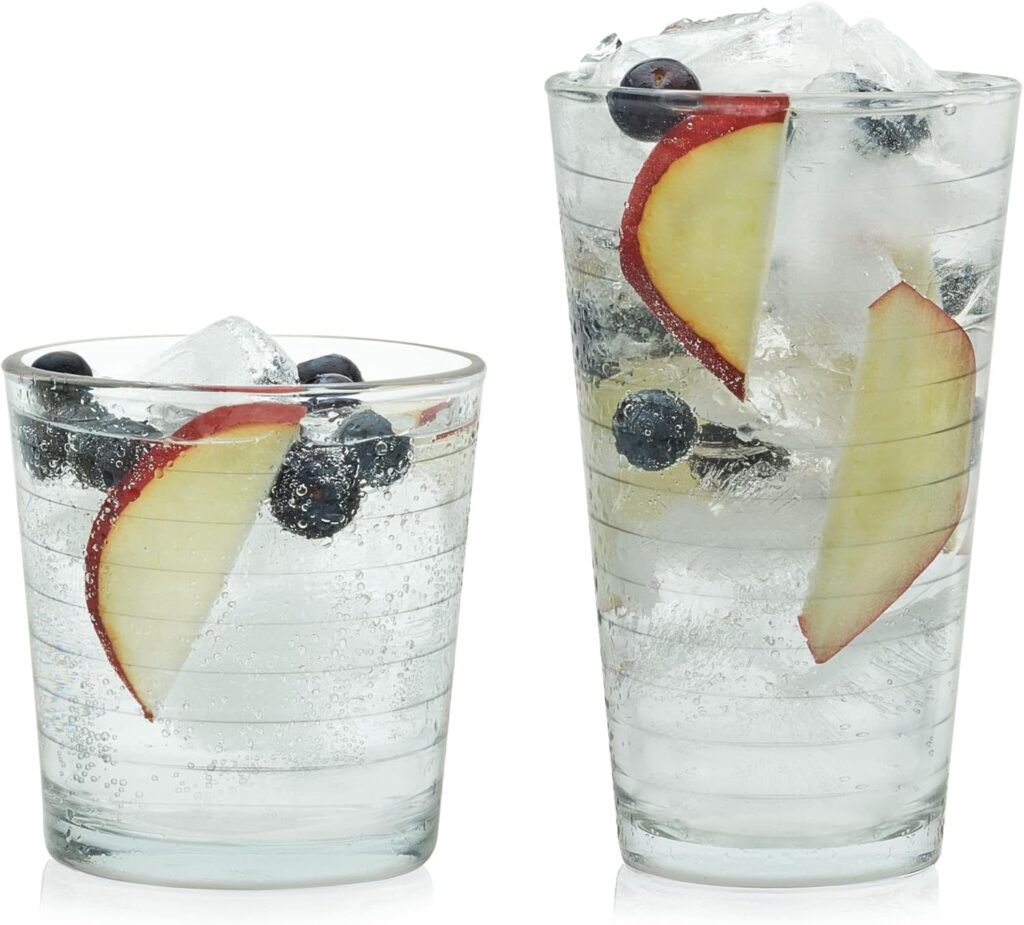 Libbey Ascent 16-Piece Tumbler and Rocks Glass Set