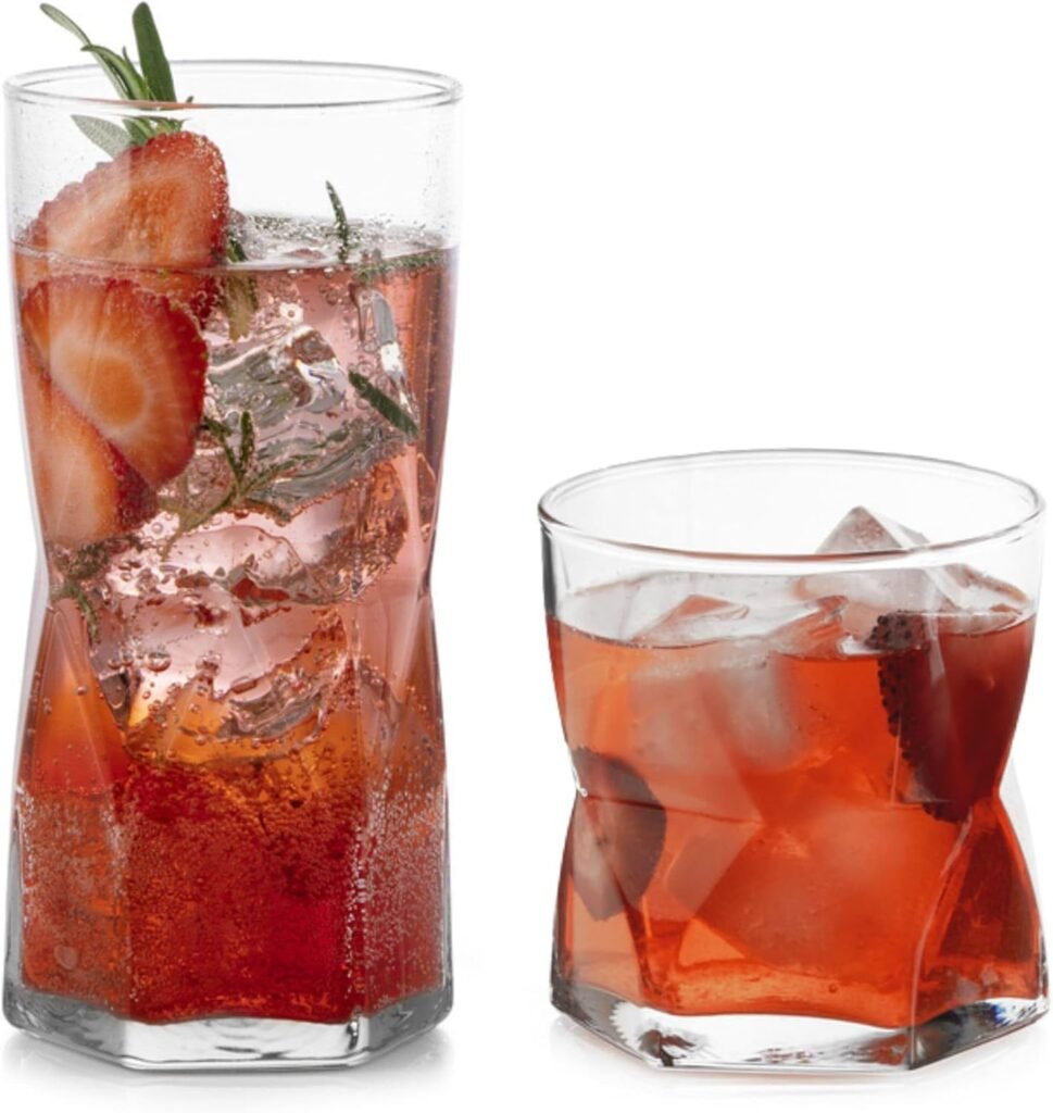 Libbey Ascent 16-Piece Tumbler and Rocks Glass Set