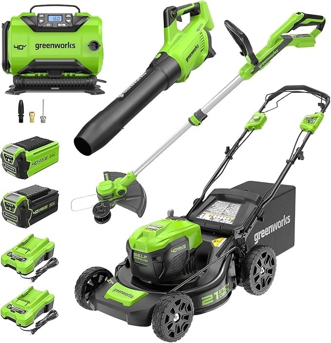 Greenworks 40V 21" Self-Propelled Lawn Mower